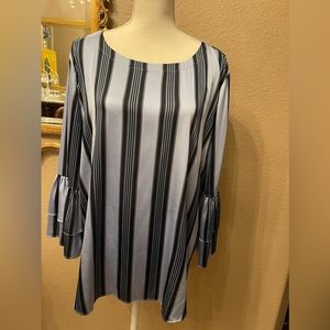 XL LOFT Striped Blouse